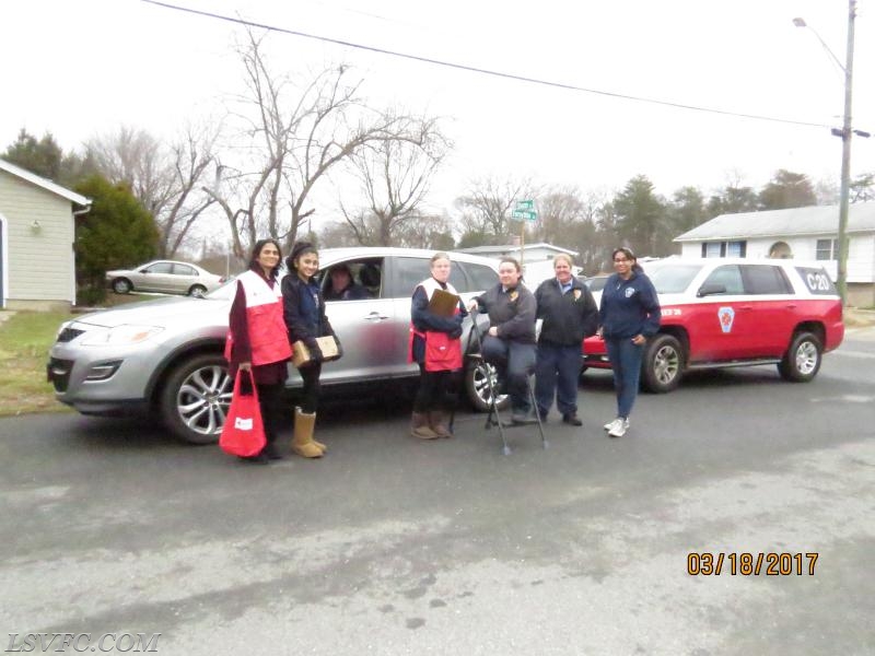 Red Cross Walk - 3/18/17- Reina, Reika, Mel, Lisa, Amber, Brenda, and Kayla